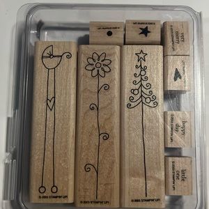 Stampin’ Up Nice and Narrow Wood Stamp Set